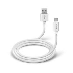 SBS Polo silikonový kabel USB - USB-C 1m bílá (TECABLPOLOTYPECW)