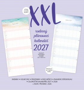 XXL rodinný plánovací kalendář 2027 - nástěnný kalendář - kolektiv autorů