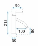 REA - Umyvadlová baterie LEVEL kartáčovaná zlatáREA-B6218