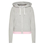 Mikina s kapucí QS5667E šedo-růžová - Calvin Klein S