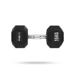 Hexagonální jednoručka - GymBeam (bílá) (112543-11-15kg-white)