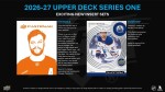Hokejové karty NHL 2026-27 Upper Deck Series 1 Hockey Blaster Box