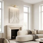 Koupelnové nástěnné LED svítidlo SWE046-1W 40cm GOLD BRUSH OSW-20146