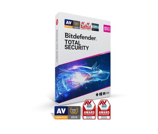 Bitdefender Total Security - 10 zařízení na 1 rok - elektronická licence do emailu EDF_1880025