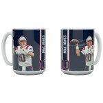 Hrnek New England Patriots NFL Mac Jones Jumbo (450 ml)