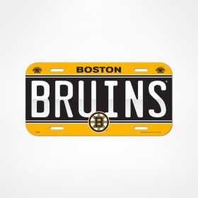 Wincraft Cedule Boston Bruins NHL License Plate Banner