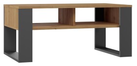 FRONTI Konferenční stolek MODERN 2P Dub artisan + antracit