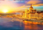 ENJOY Puzzle Maďarský parlament při západu slunce, Budapešť