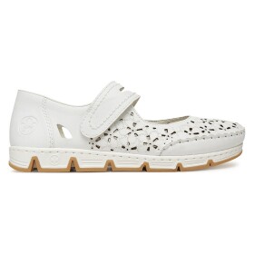 Polobotky Rieker 49977-80 Přírodní kůže (useň) - Lícová