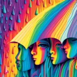 YAZZ Čtvercové puzzle Duha