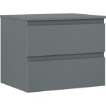 MEXEN/S - Orio koupelnová skříňka pod umyvadlo 60 cm s deskou, 2 zásuvky, grafit mat 91A10-06047-2-BFFC66