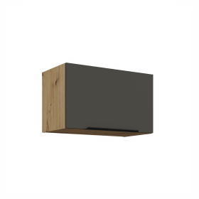 Horní skříňka nad digestoř Aria 60 GU-36 1F Barva korpusu: Dub artisan, Barva dvířek: GR - Graphite AFM