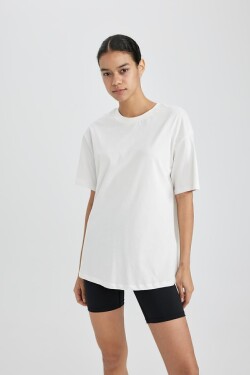 DEFACTO Fit Oversize Fit Crew Neck Sportsman Basic Short Sleeve T-Shirt