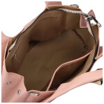 Módní dámská koženková kabelka do ruky Nerilly, růžová