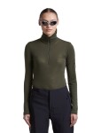 Dámské merino triko dlouhý rukáv, 1/2 zip ICEBREAKER Wmns 175 Everyday LS Half Zip, Dark Loden velikost: S