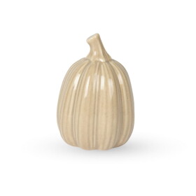 Storefactory Podzimní dekorace dýně Tranhult Beige Small, béžová barva, keramika