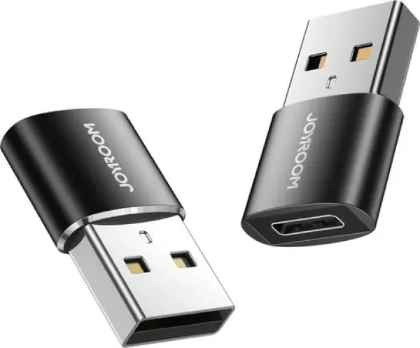 Joyroom S-H152 USB-A (M) - USB-C (F) Adaptér černá 2ks (6941237149121)
