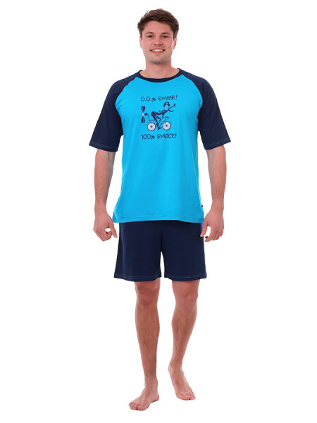 Calvi Pánské krátké pyžamo 24-291 - CAL24-291 BASS XL