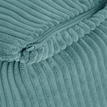 PLUSH NEST PLUSH NEST Dětské čtvercové křesílko Puffy z prémiového manšestru, modré 77 × 67 × 50 cm
