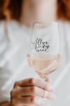 Bella Rose Sklenice na víno All you need is wine + vánoční krabička, čirá barva, sklo, 350 ml
