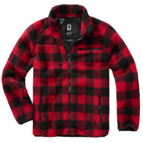 Brandit Bunda Teddyfleece Jacket červená | černá L