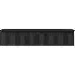 MEXEN/S - Rivel koupelnová skříňka 120 cm s umyvadlem Vela, 1 šuplík, reliéf , černá mat 91A20-12023-1-BF71-W23M71