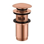 OMNIRES - Zátka klik-klak pro umyvadlo s přepadem i bez přepadu staro měď /CPB/ A706CPB