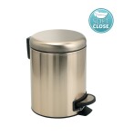 Gedy - POTTY odpadkový koš 3l, Soft Close, zlato mat 320987