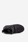 Zateplené boty sneakers pro děti na suchý zip Big Star SS374070 Černé 30