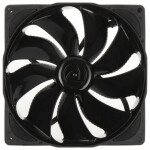 Noiseblocker NB-eLoop Fan B14-PS Black Edition / 140mm / 24.28 dB @ 1200 RPM / 83.92 CFM / 4-pin PWM (ITR-B14-PS-BL)