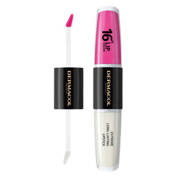 Dermacol 16H Lip Colour - Dlouhotrvající barva na rty č.18, 4 ml + 4 ml