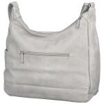 Stylová dámská koženková crossbody kabelka Gianni, světle šedá