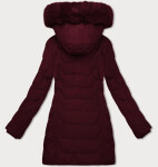 Dámská bunda ve vínové bordó barvě s kapucí J Style (16M9121-06) odstíny červené XL (42)