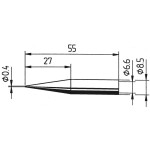 TOOLCRAFT KB-200 pájecí hrot dlátový, zahnutý Velikost hrotů 19.5 mm Délka hrotů 130 mm Obsah 1 ks