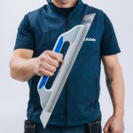 Hladítko nerez, zaoblené rohy, 480 x 130 mm, pl/gum, KUBALA ENPRO