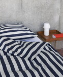 HAY Povlečení na polštář Été Midnight Blue/Light Grey 50 × 60 cm, modrá barva, textil