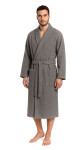 Pánský vaflový župan Vestis Saimaa Organic Grey XL
