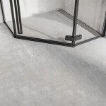 REA/S - Sprchový kout DIAMOND 90x90 - matná černá + sprchová vanička Diamond, bílá KPL-05622