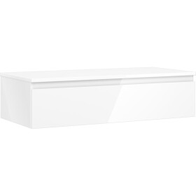 MEXEN/S - Orio koupelnová skříňka pod umyvadlo 100 cm s deskou, 1 šuplík, bílá lesk 91A10-10023-1-BFC00