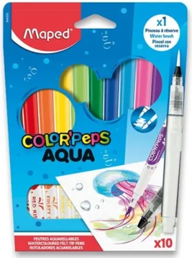 MAPED Fixy Color'Peps Aqua 10ks + vodní štětec (0081/9844300)