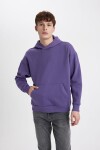 DEFACTO Oversize Fit Hooded Kangaroo Pocket Soft Sweatshirt