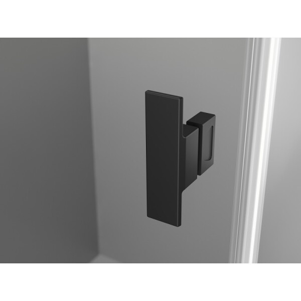 MEXEN/S - Mist-H L Duo sprchový kout dveře křídlové 75 x 75, transparent, černá 8A5L-075L-075P-70-00