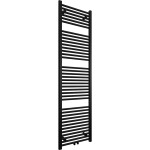 CERANO - Koupelnový radiátor Lincoln - středové připojení 50mm/boční - 559W - černá matná - 1800x500 mm CER-429574
