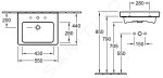 VILLEROY & BOCH - Subway 2.0 Umyvadlo s přepadem, 550x440 mm, alpská bílá 7113F501