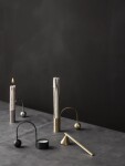 Ferm Living Kovový svícen Brass Balance Candle Holder, zlatá barva, kov