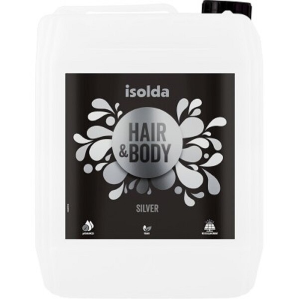 ISOLDA SILVER LINE tělový a vlasový šampon 5l s biotinem