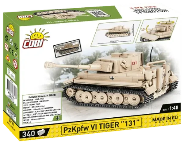 COBI 2710 německý tank PzKpfw VI Tiger ""131""
