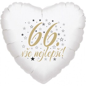 66. narozeniny balónek srdce Balonky.cz 66. narozeniny balónek srdce Balonky.cz