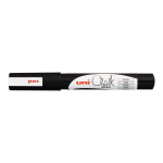 Uni Chalk PWE-3MS křídový popisovač černý 0,9-1,3 mm