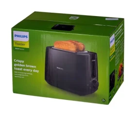 Philips Daily Collection HD2581/90 černá / Topinkovač / 830 W / 8 úrovní opékání / rozmrazování (HD2581/90)